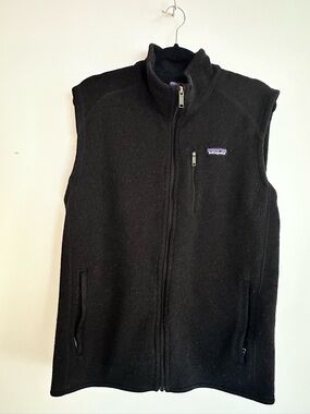 Patagonia Black Men's Fleece Vest with Zip Pockets